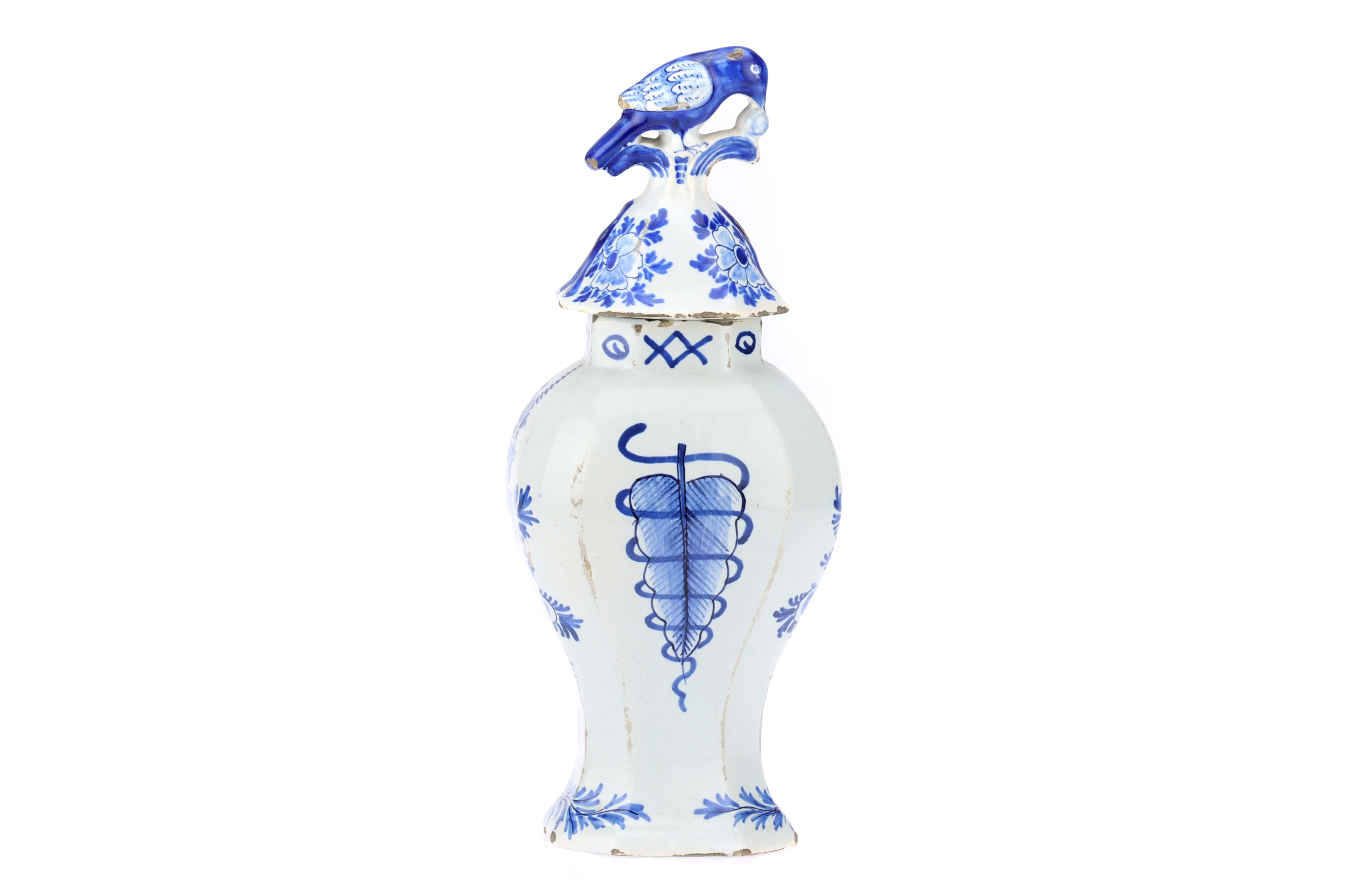 A Dutch Delft Jar and Cover, - Image 2 of 6