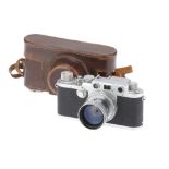 A Leitz Wetzlar Leica IIIf Rangefinder Camera