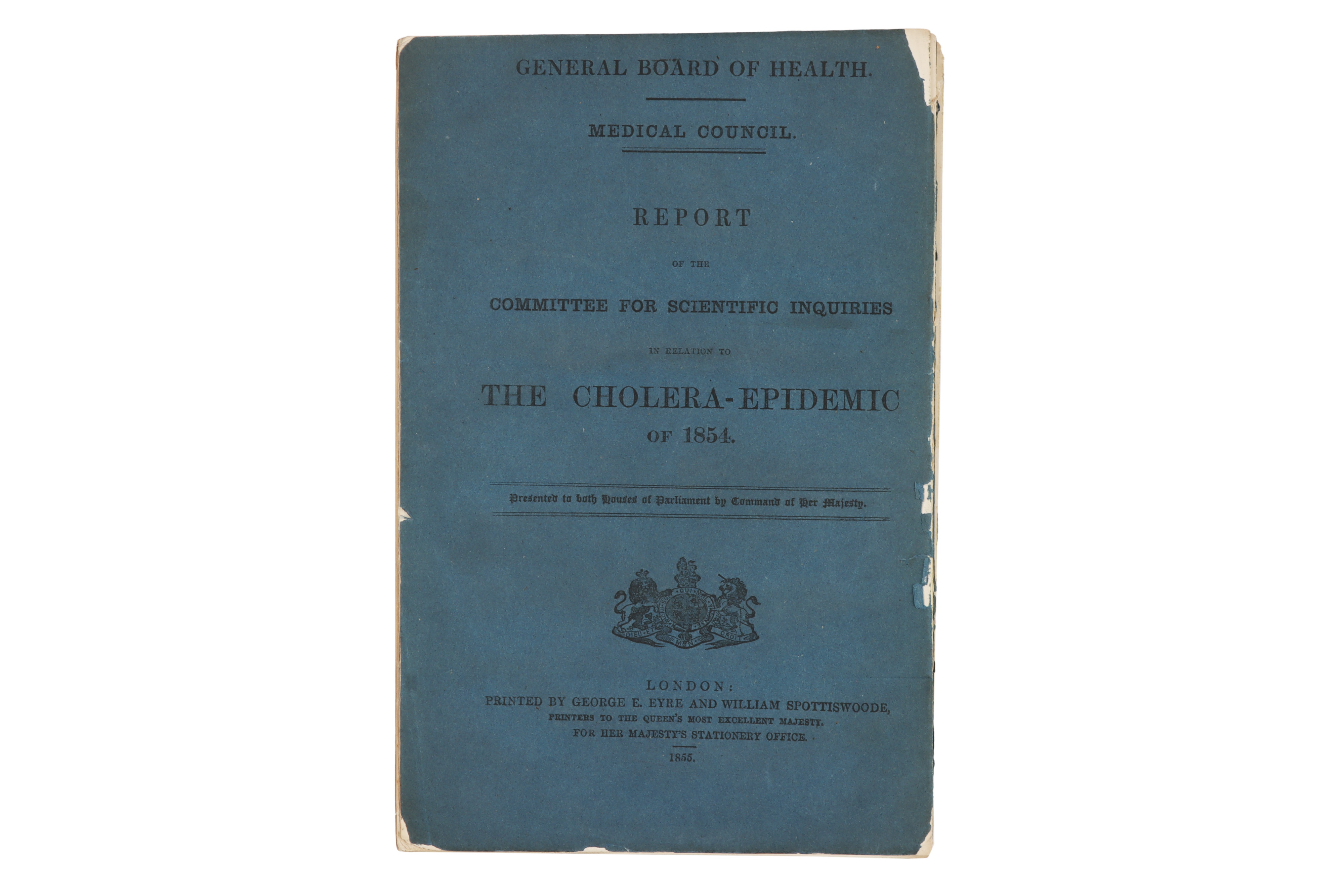 Medicine - Report, The Cholera Epidemic of 1854, - Image 2 of 11