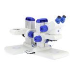 A Zeiss Stemi DV4 AmScope Binocular Zoom Microscope,