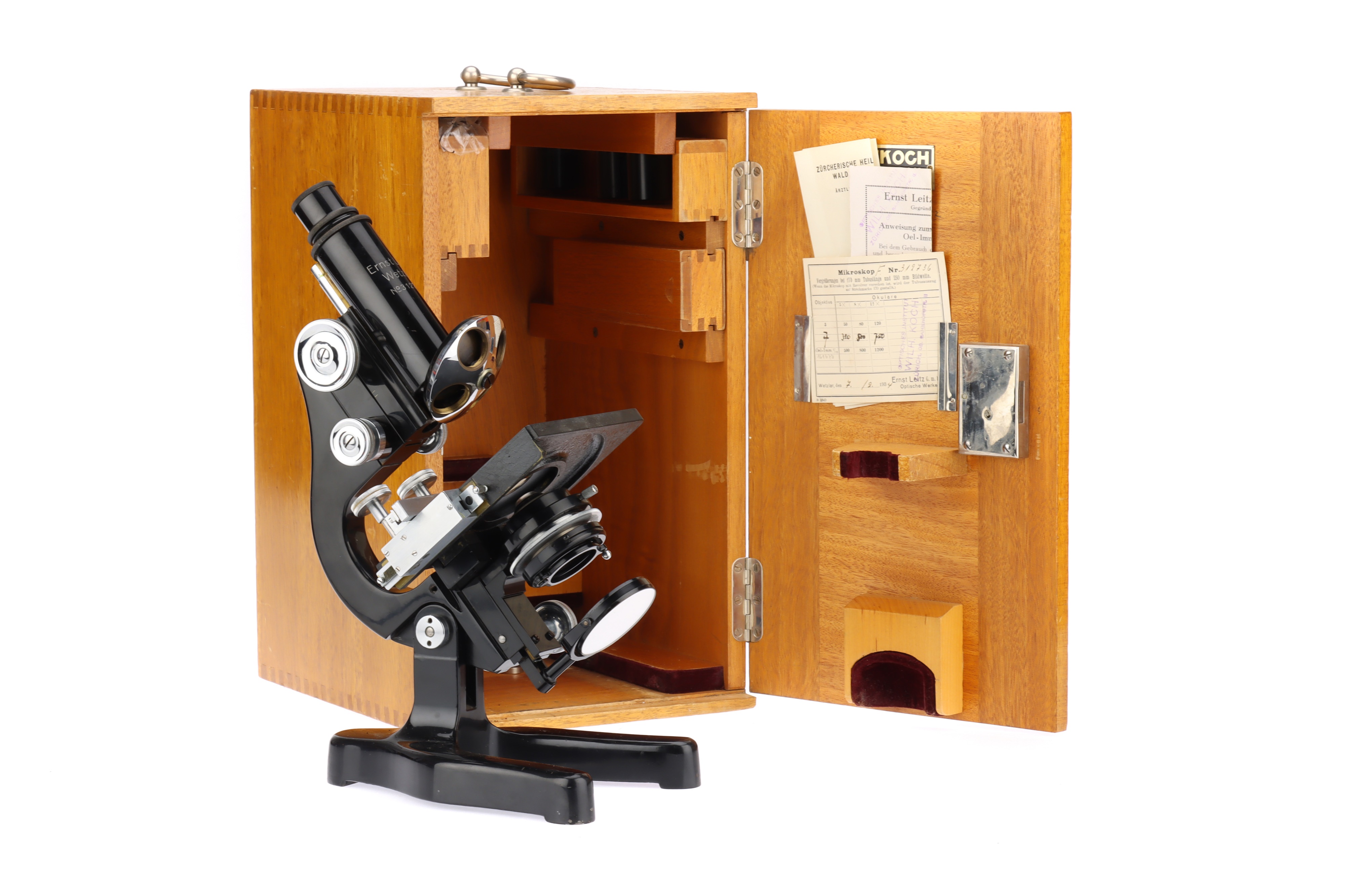 An Ernst Leitz Wetzlar, Compound Microscope,