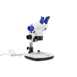 A Zeiss AmScope Binocular Zoom Microscope & Boom Arm,