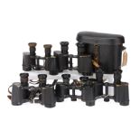 Collection of 5 Binoculars by Carl Zeiss Jena,