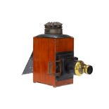 Victorian Brass & Mahogany Magic Lantern,