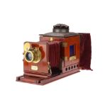 A Rare Thornton Pickard Folding Magic Lantern,