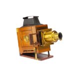 A Good Mahogany & Brass Magic Lantern,