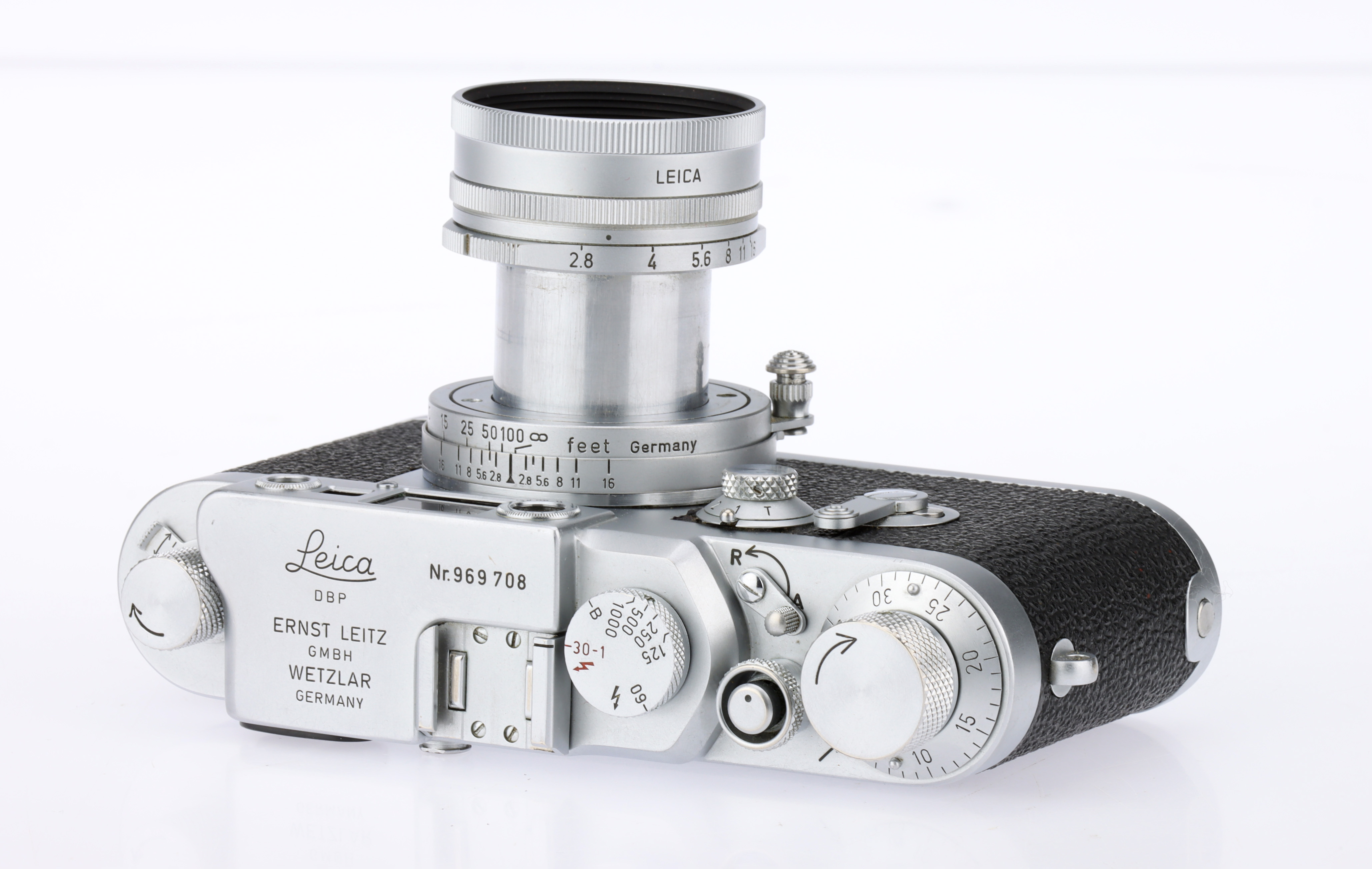 A Leica IIIg 35mm Rangefinder Camera Outfit, - Image 3 of 6