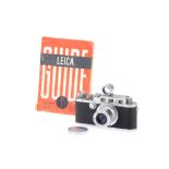 A Leitz Wetzlar Leica IIIa Rangefinder 35mm Camera