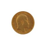 An Edward VII 1910 Gold Half Sovereign,