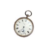 A Silver Pocket Watch by Barraud & Lunds,