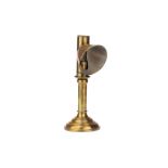 A Brass Candle Reading Lamp,