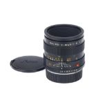 A Leitz Macro-Elmarit-R f/2.8 60mm Camera Lens,