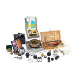 A Collection of Microscope Accessories,
