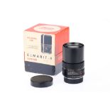 A Leitz Elmarit-R f/2.8 135mm Lens,