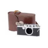 A Leitz Wetzlar Leica IIIf Black Dial Rangefinder Body