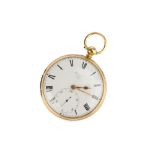 An 18ct Gold Pocket Watch by Barraud,