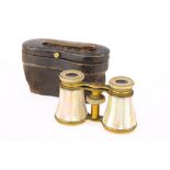A Pair of Lemaire Fi Paris Mother of Pearl Binoculars,