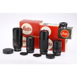 A Set of Leica R Telephoto Lenses,