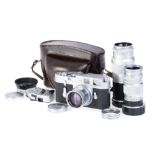 A Leica M3 Rangefinder Camera Outfit,