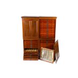 A fine Victorian Mahogany British, Irish & Scottish Lepidoptery Collection & Cabinet,