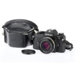 A Nikon EM 35mm SLR Camera