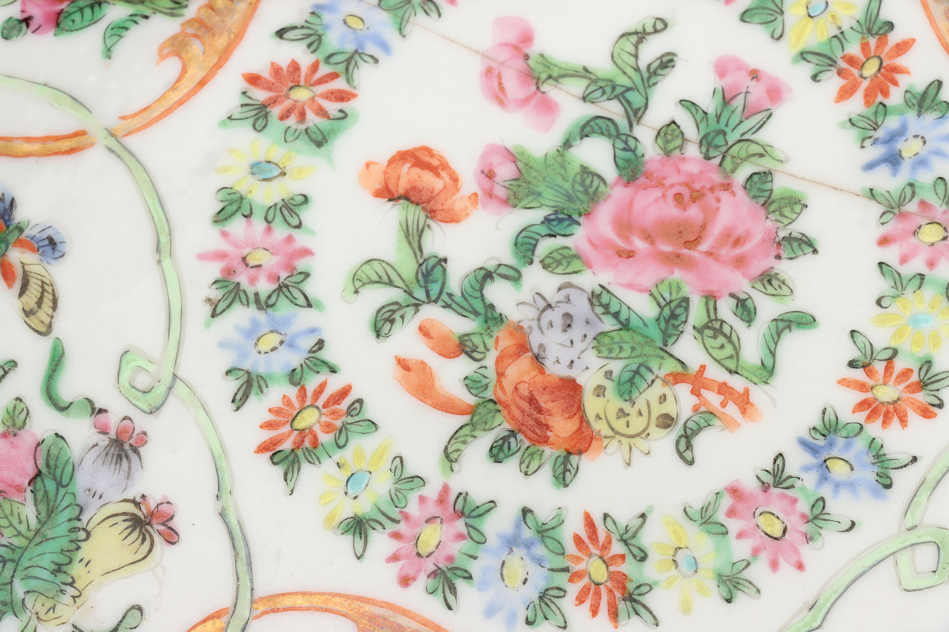 A Chinese Famille Rose Plate, - Image 2 of 3