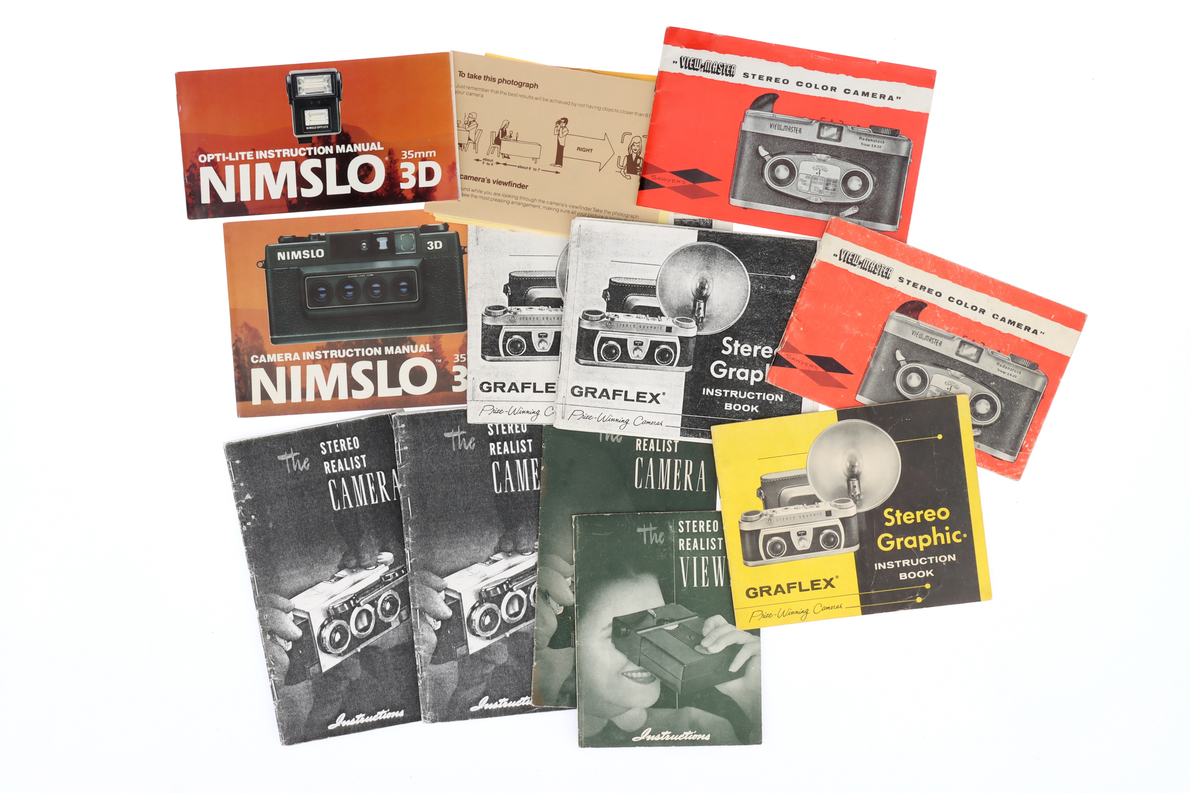 A Selection of Stereo Camera Instruction Manuals,