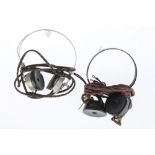 Two Sets of Early Radio Headphones,