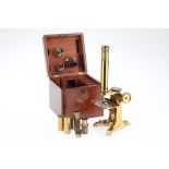A Victorian Society of the Arts Microscope By Pillischer,