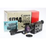 A Canon 1014XL-S Canosound Video Cine Camera,