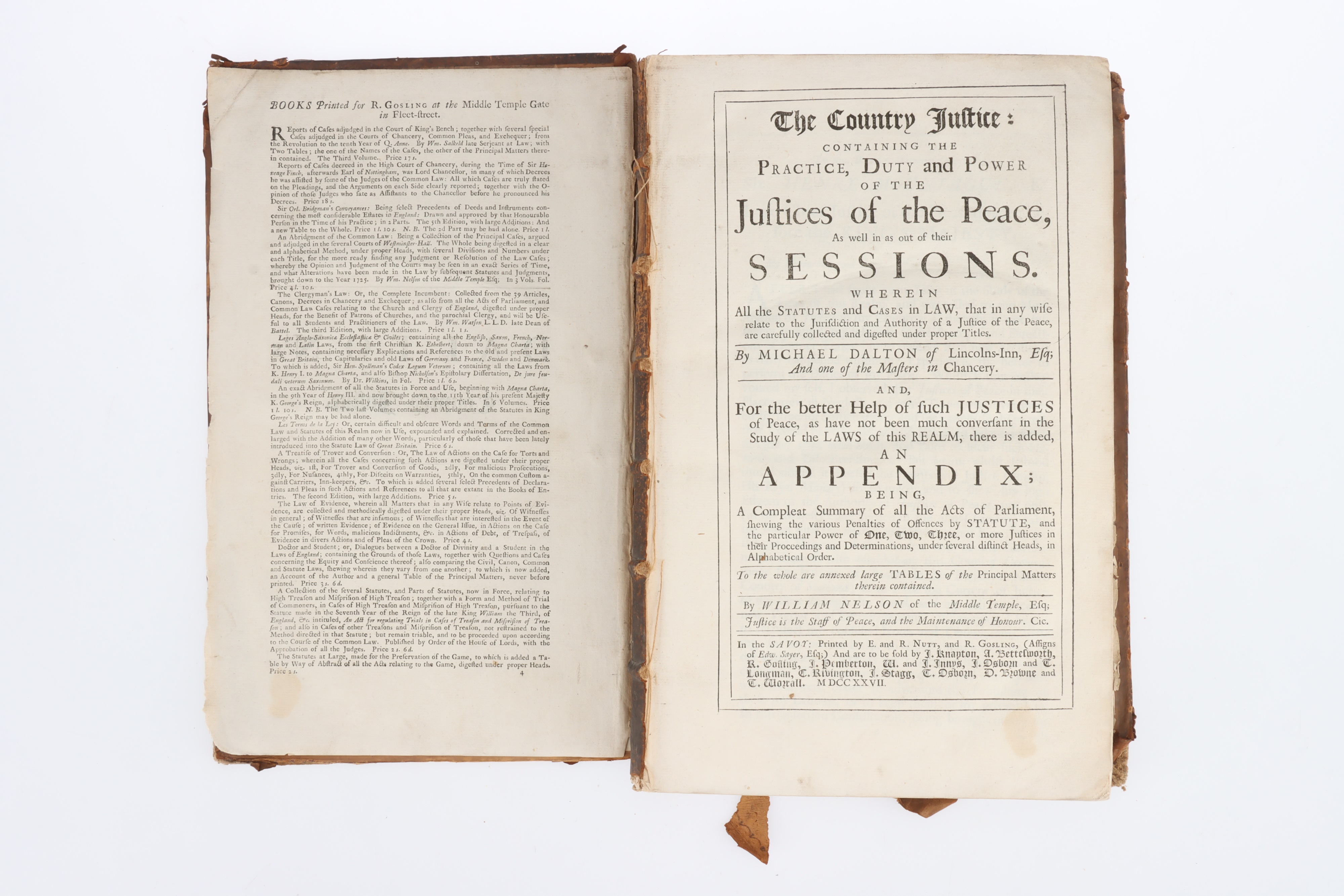 Book - Dalton's County Justice, 1727 - Image 3 of 5