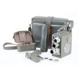 A Nizo Heliomatic 8 Double 8mm Motion Picture Camera Outift,