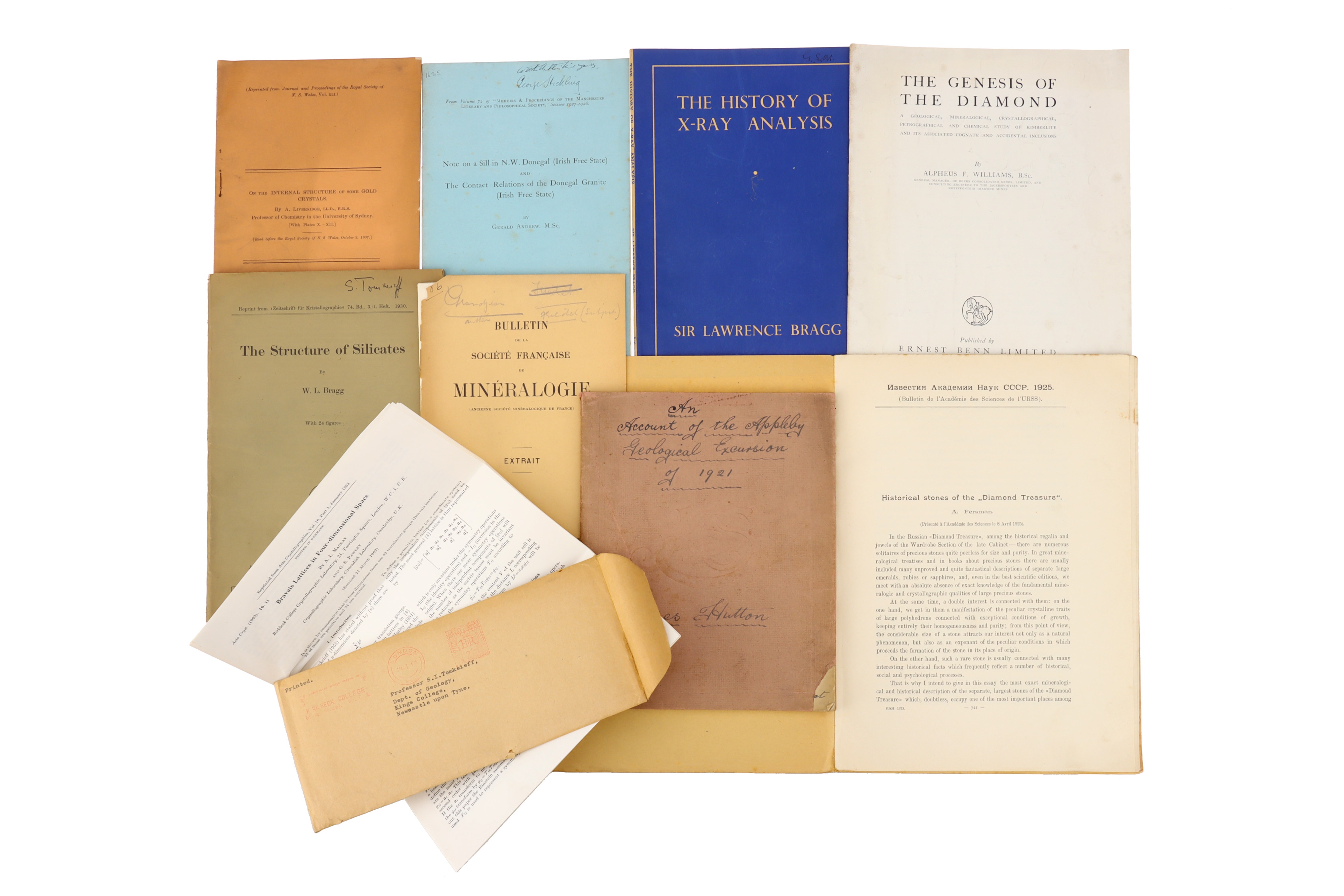 Original Hand Written Lecture Notes of Alfred Harker, Cambridge, 1925, and others,