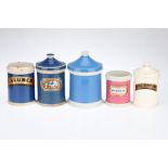 Collection of Large Mixed Chemists Apothecary Jars,