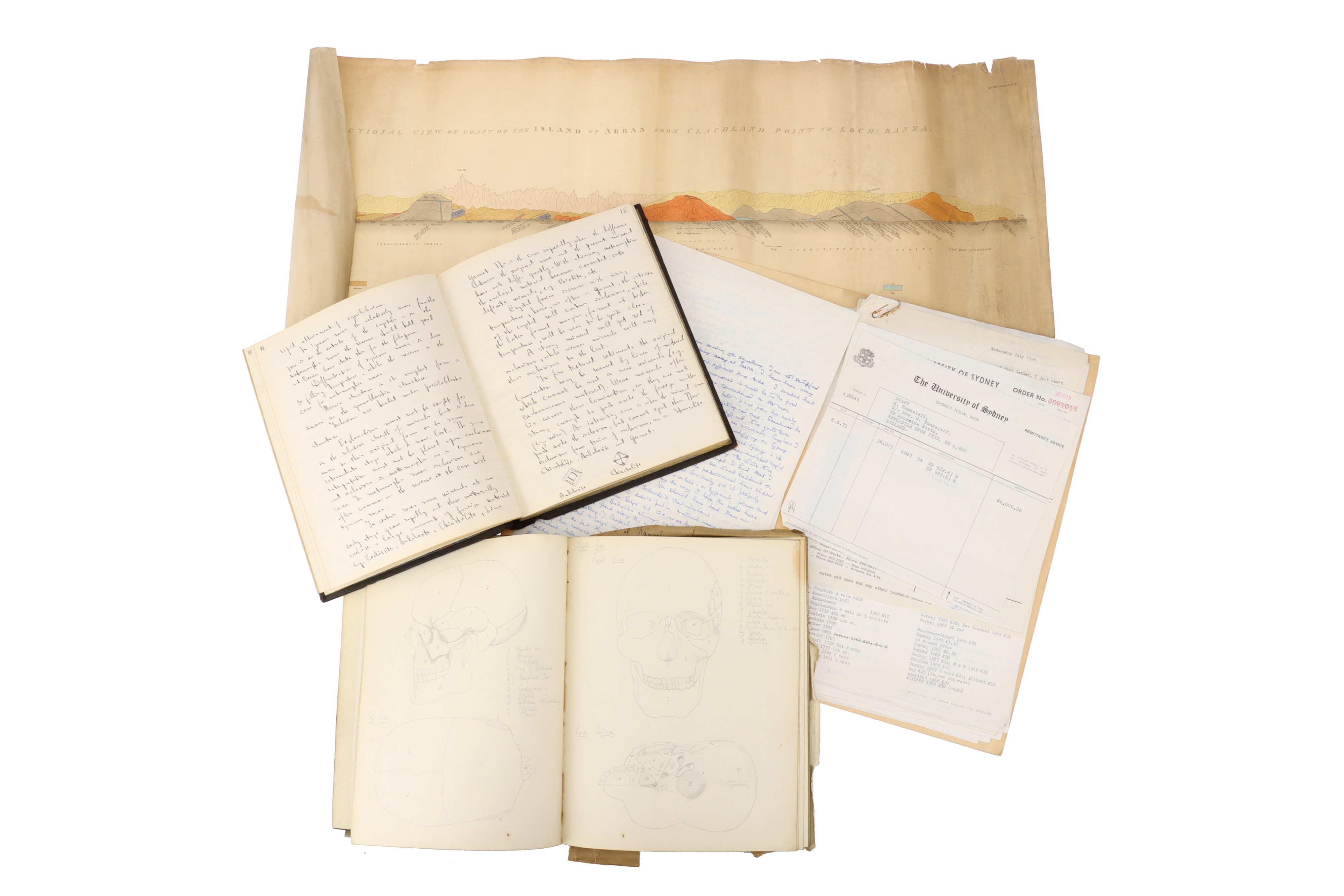 Original Hand Written Lecture Notes of Alfred Harker, Cambridge, 1925, and others, - Image 2 of 2