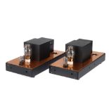 A Pair of Unbranded Monoblock Valve Amplifiers,