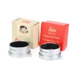 Two Leica FISON Lens Hoods,