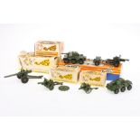 Crescent Toys boxed British Army vehicles and artillery comprising sets 1249 18-pdr Field Gun, 1250