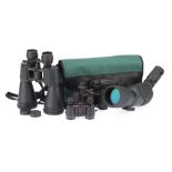 A Pair of TCM Binoculars and a Spotting Scope