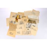 A Large Collection of Early 19th Century Sketches,