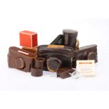 A Selection of Leica Leather Ever Ready Cases,