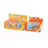 Britains boxed motorcycles comprising 9652 3 Racing Motorcycles and 9699 Racing Combination,