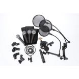 Collection of Microphones, Shockmounts & Filters,