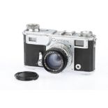 A Zeiss Ikon Contax II 35mm Rangefinder Camera