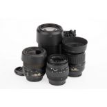 A Selection of Nikon Nikkor DX DSLR Lenses