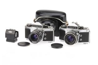 Two Ihagee Exakta VX1000 35mm SLR Cameras