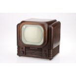 Bush TV22 Television Receiver - 'Walnut' Bakelite Case,