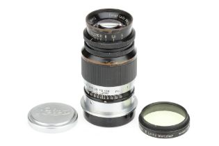 A Leitz Wetzlar Elmar f/4 90mm (9cm) Lens