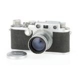 A Leitz Wetzlar Leica IIIf 35mm Rangefinder Camera
