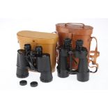 A Set of Unmarked 7 x 50 Military Style Binoculars,
